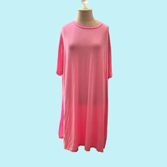 AOMONI Pink Shorts Set / SZ: 3X / NWOT - Picture 1 of 5